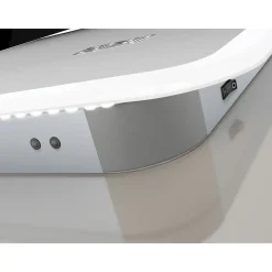 DSK Design LED Lichtspiegel Silver Sintra 45 x 70 cm