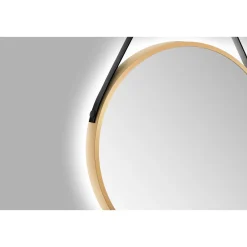 DSK Design LED Lichtspiegel Silver Barbier Gold Dm 50 cm