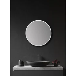 Design Spiegel Silber Coiffeur White Dm 50 cm^DSK Best