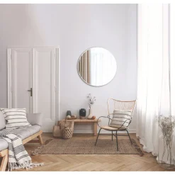 Design Spiegel Silver Coiffeur White Dm 80 cm^DSK Best