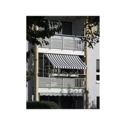 Fallarm-/Balkonmarkise Lyon blau-weiss 300 x 120 cm^Durabil Sale