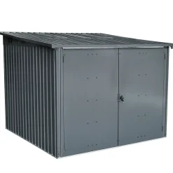 Fahrradgarage anthrazit 163 x 163 x 204 cm^Durabil Best