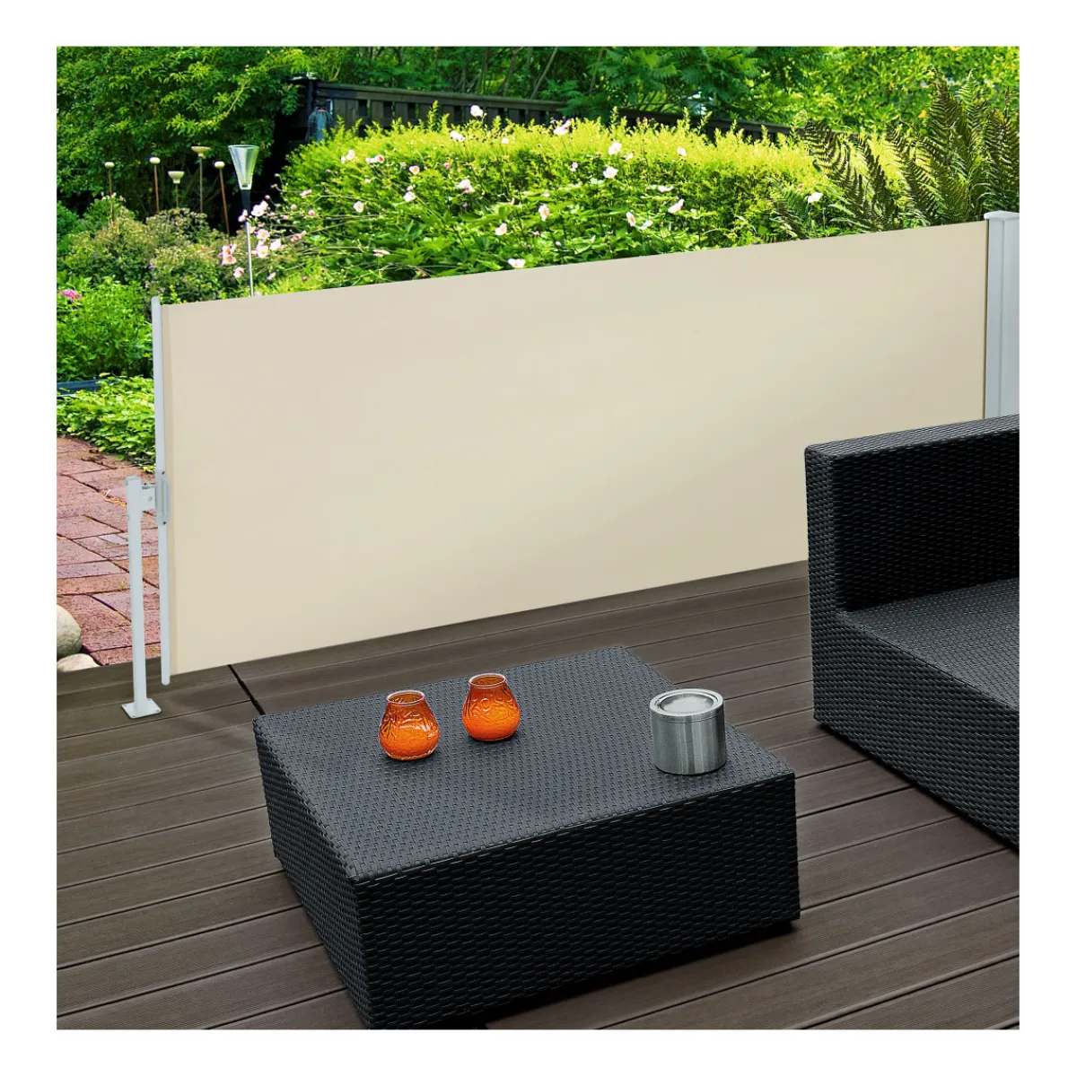 Flexibler Sichtschutz Höhe 150 cm beige*Durabil Online