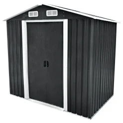 Gerätehaus Moritz carbon und weiß 204 x 186 x 132 cm*Durabil Online