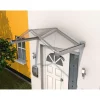 Giebelvordach Typ GV/T Edelstahloptik 160 x 90 x 40 cm^Durabil Discount