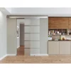 Glasschiebetür-Beschlag für Blockstreifen Alu Closed 181 cm^Durabil Hot