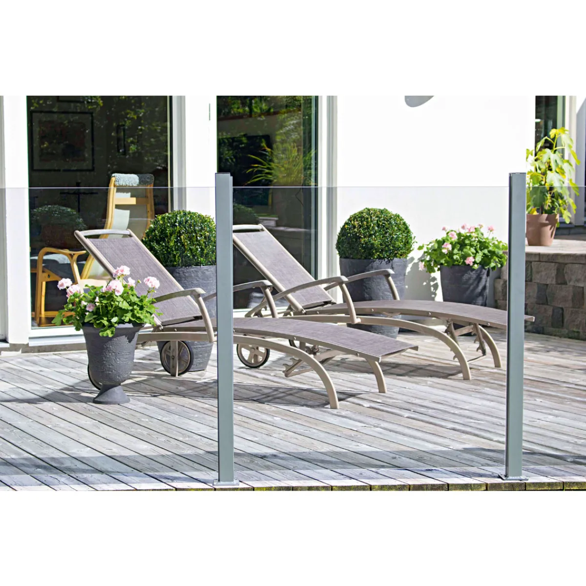 Durabil Glas-Windschutz 6 mm 228 x 1600 mm Einscheibensicherheitsglas klar