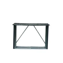 Metall-Kaminholzregal 217 x 155 x 89 cm grau^Durabil Clearance