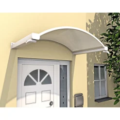 Durabil Rundbogenvordach NO-160 hell weiß 160 x 90 x 30 cm