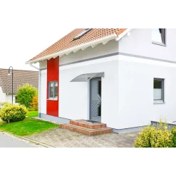 Vordach silber 150 x 100 cm^Durabil New