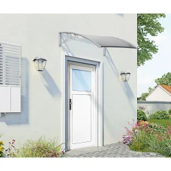 Vordach silber 150 x 100 cm^Durabil New