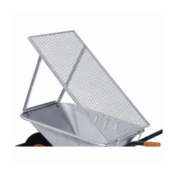 Durchwurfsieb für Schubkarren 100 x 60 cm silber