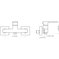 Duscharmatur Tokyo II chrom* Outlet