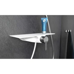 Duscharmatur Waterway weiß mit Ablage* Discount