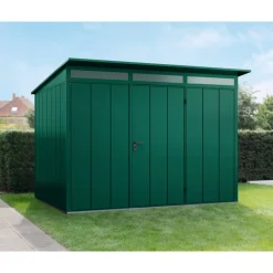 Gerätehaus Elegant-PTyp 3RAL6005 1 flg^EcoStar Clearance