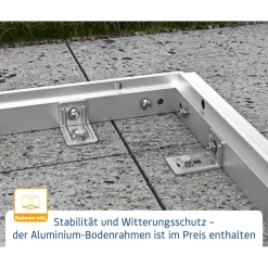 Gerätehaus Elegant-PTyp 3RAL5014 2 flg*EcoStar Hot