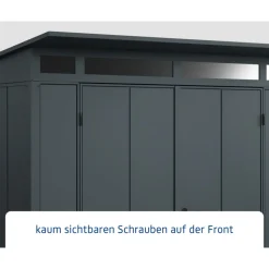 Gerätehaus Elegant-PTyp 2RAL7016 2 flg*EcoStar Clearance