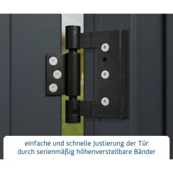 Gerätehaus Elegant-PTyp 2RAL7016 2 flg*EcoStar Clearance