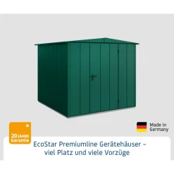 Gerätehaus Elegant-STyp 2RAL6005 1 flg*EcoStar