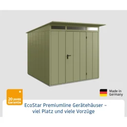 Gerätehaus Elegant-PTyp 2RAL6013 1 flg^EcoStar Best