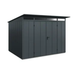 EcoStar Gerätehaus Elegant-PTyp 3RAL7016 2 flg