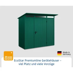 Gerätehaus Trend-PTyp 1RAL6005 1 flg*EcoStar