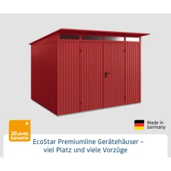 Gerätehaus Trend-PTyp 3RAL3004 2 flg^EcoStar Discount