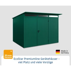 Gerätehaus Trend-PTyp 3RAL6005 1 flg^EcoStar Outlet