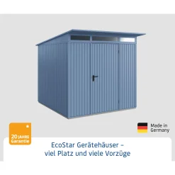 EcoStar Gerätehaus Trend-PTyp 2RAL5014 1 flg