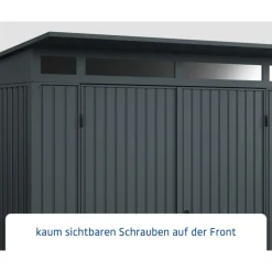 EcoStar Gerätehaus Trend-PTyp 2RAL7016 2 flg