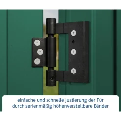 EcoStar Gerätehaus Trend-PTyp 2RAL6005 2 flg