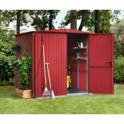 Gerätehaus Trend-STyp 2RAL3004 2 flg*EcoStar New