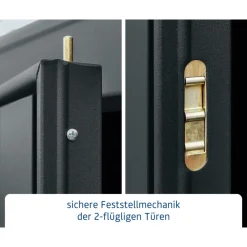 EcoStar Gerätehaus Trend-STyp 2RAL7016 2 flg