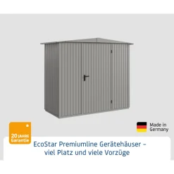 EcoStar Gerätehaus Trend-STyp 1RAL9007 1 flg