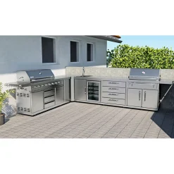 Edelstahl-Erweiterungsmodul Holzkohlegrill MGK-400 Premium* Discount
