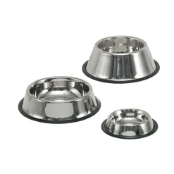 Edelstahlnapf rutschfest Durchmesser 28,5 cm 1,75 L^ New