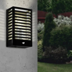 LED Außenleuchte Alamonte 3 schwarz inkl. Sensor*Eglo Online