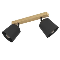 Eglo LED Deckenleuchte Cotorro 2-flammig schwarz