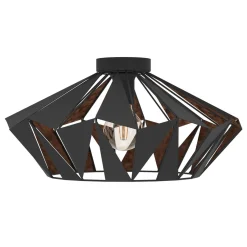 LED Deckenleuchte Carlton 6 schwarz/kupfer^Eglo Outlet