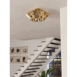 Eglo LED Deckenleuchte Carlton goldfarben