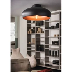 LED Deckenleuchte Mogano schwarz/kupfer*Eglo Clearance