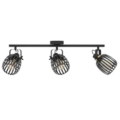 LED Spot Girona 3-flammig schwarz/messing^Eglo Outlet