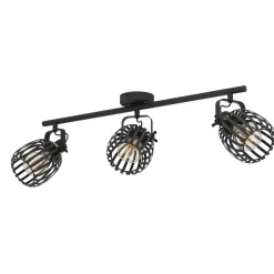 LED Spot Girona 3-flammig schwarz/messing^Eglo Outlet