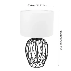 LED Tischleuchte Nimlet schwarz-weiß*Eglo Sale