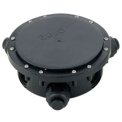 Außen-Verkabelungsbox Connector Box Durchmesser 15,5 x 5 cm schwarz*Eglo Discount