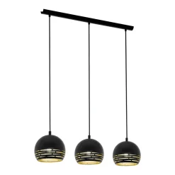 Eglo Hängeleuchte Camastra 3er schwarz