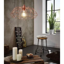 Eglo Hängeleuchte Carlton 2 schwarz/kupfer