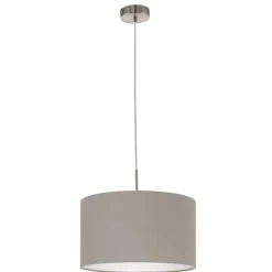 Eglo Hängeleuchte Pasteri nickel/taupe 38 cm