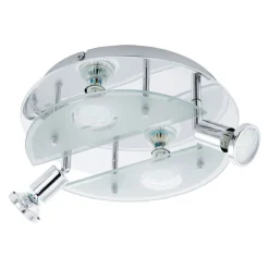 LED-Deckenleuchte Cabo 1 4-flammig Durchmesser 29 x 10 cm chrom*Eglo Sale