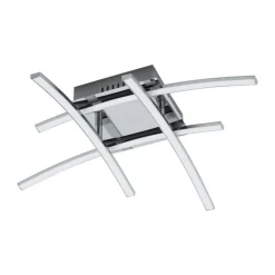 Eglo LED-Deckenleuchte Nevado chrom/weiß